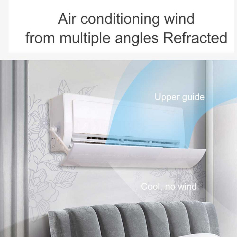 Nastaviteľný teleskopický deflektor klimatizácie, veterný štít, kryt klimatizácie proti priamemu fúkaniu, TB, výpredaj