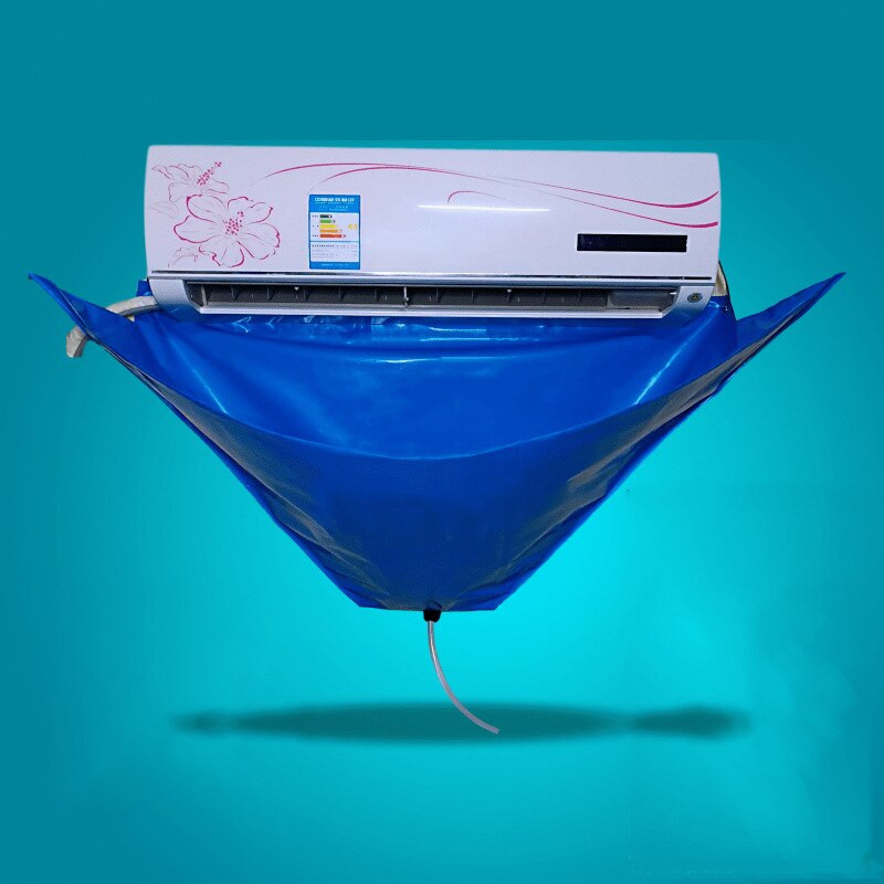 Split Čišćenje klima uređaja Vodootporni komplet navlaka s odvodnim otvorom 2 strugala i ručnika Pranje prašine Čiste zaštitne navlake