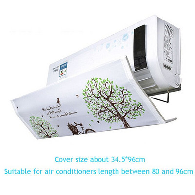 Nastaviteľný uhol klimatizácie, veterný štít z polyesterovej tkaniny pre domácu spálňu, nástennú klimatizáciu Deflect FC34