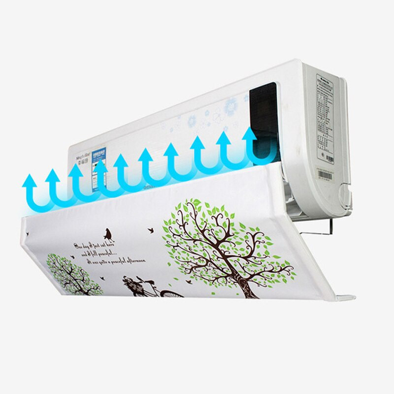 Nastaviteľný uhol klimatizácie, veterný štít z polyesterovej tkaniny pre domácu spálňu, nástennú klimatizáciu Deflect FC34