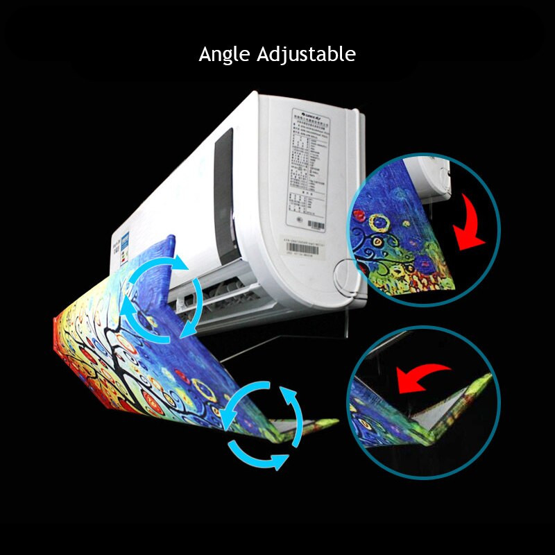 Nastaviteľný uhol klimatizácie, veterný štít z polyesterovej tkaniny pre domácu spálňu, nástennú klimatizáciu Deflect FC34