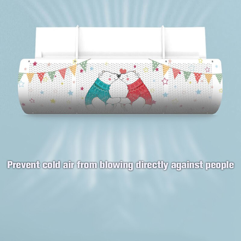 Deflektor vetra klimatizácie, nastaviteľný kryt klimatizácie, proti priamemu fúkaniu čelného skla