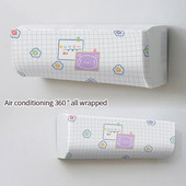Viskas įskaičiuota animacinių filmų oro kondicionieriaus dangtelis, plaunamas poliesteris, oro kondicionierius, kabantys dangteliai, atspausdinti apsauginiai dangteliai nuo dulkių namų dekoras 1vnt.