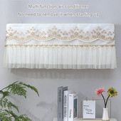 Nėriniai pakabinamas oro kondicionieriaus dangtelis su šviežiu raštu oro kondicionieriaus apsauginis oro kondicionieriaus apsauginis dangtelis nuo dulkių Šiaurės šalių apdaila