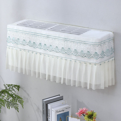 Nėriniai pakabinamas oro kondicionieriaus dangtelis su šviežiu raštu oro kondicionieriaus apsauginis oro kondicionieriaus apsauginis dangtelis nuo dulkių Šiaurės šalių apdaila