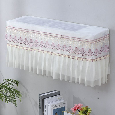 Nėriniai pakabinamas oro kondicionieriaus dangtelis su šviežiu raštu oro kondicionieriaus apsauginis oro kondicionieriaus apsauginis dangtelis nuo dulkių Šiaurės šalių apdaila