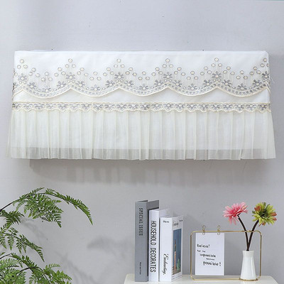 Nėriniai pakabinamas oro kondicionieriaus dangtelis su šviežiu raštu oro kondicionieriaus apsauginis oro kondicionieriaus apsauginis dangtelis nuo dulkių Šiaurės šalių apdaila