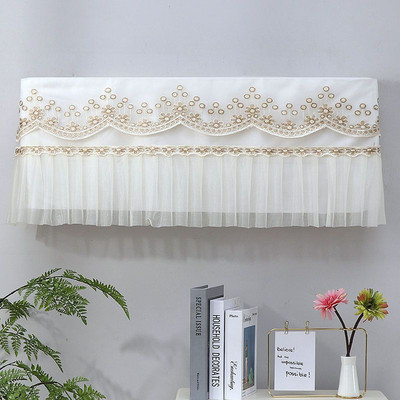 Nėriniai pakabinamas oro kondicionieriaus dangtelis su šviežiu raštu oro kondicionieriaus apsauginis oro kondicionieriaus apsauginis dangtelis nuo dulkių Šiaurės šalių apdaila