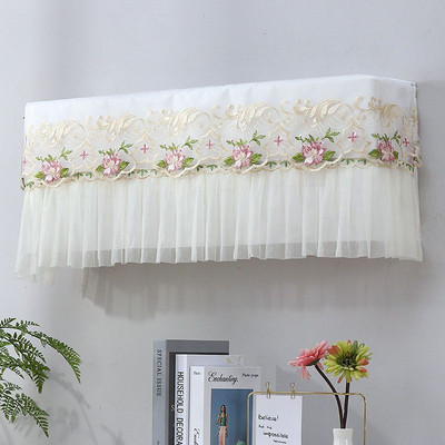 Nėriniai pakabinamas oro kondicionieriaus dangtelis su šviežiu raštu oro kondicionieriaus apsauginis oro kondicionieriaus apsauginis dangtelis nuo dulkių Šiaurės šalių apdaila