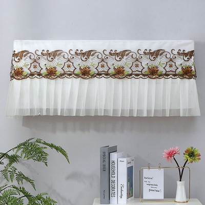 Nėriniai pakabinamas oro kondicionieriaus dangtelis su šviežiu raštu oro kondicionieriaus apsauginis oro kondicionieriaus apsauginis dangtelis nuo dulkių Šiaurės šalių apdaila