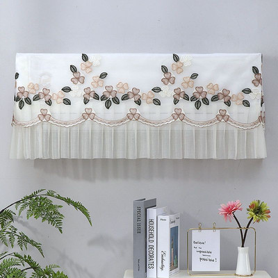 Nėriniai pakabinamas oro kondicionieriaus dangtelis su šviežiu raštu oro kondicionieriaus apsauginis oro kondicionieriaus apsauginis dangtelis nuo dulkių Šiaurės šalių apdaila