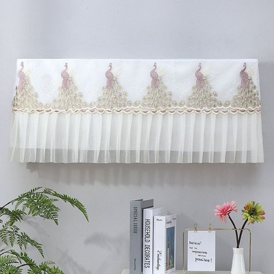 Nėriniai pakabinamas oro kondicionieriaus dangtelis su šviežiu raštu oro kondicionieriaus apsauginis oro kondicionieriaus apsauginis dangtelis nuo dulkių Šiaurės šalių apdaila