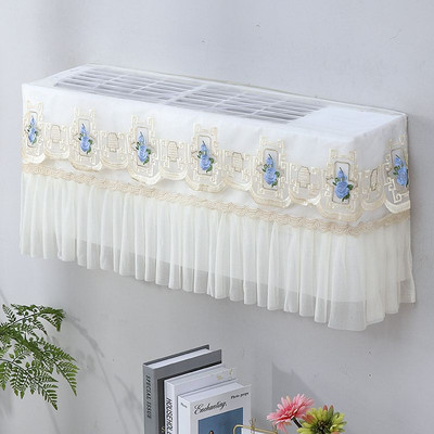 Nėriniai pakabinamas oro kondicionieriaus dangtelis su šviežiu raštu oro kondicionieriaus apsauginis oro kondicionieriaus apsauginis dangtelis nuo dulkių Šiaurės šalių apdaila