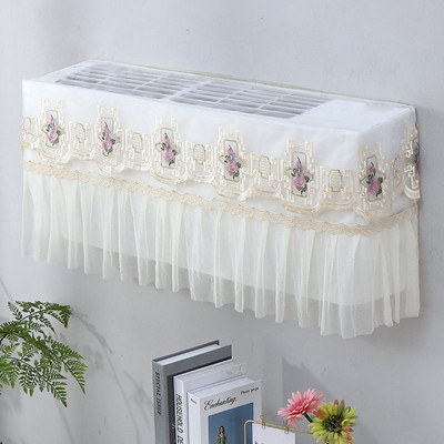 Nėriniai pakabinamas oro kondicionieriaus dangtelis su šviežiu raštu oro kondicionieriaus apsauginis oro kondicionieriaus apsauginis dangtelis nuo dulkių Šiaurės šalių apdaila