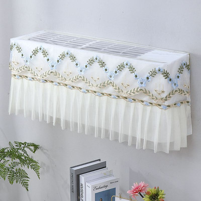 Nėriniai pakabinamas oro kondicionieriaus dangtelis su šviežiu raštu oro kondicionieriaus apsauginis oro kondicionieriaus apsauginis dangtelis nuo dulkių Šiaurės šalių apdaila