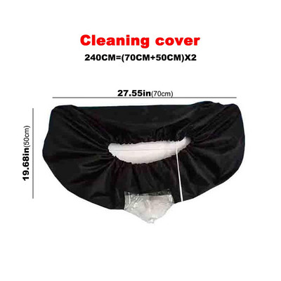 Kryt klimatizácie, umývací kryt, nástenná klimatizácia, čistenie, vodeodolný ochranný kryt proti prachu s uťahovacím pásom