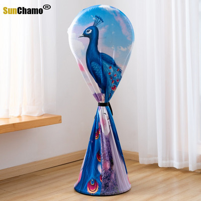 Electric Dust Household Round Floor Elastic Universal All-inclusive Cartoon Dust Cover  Bladeless Neck Fan