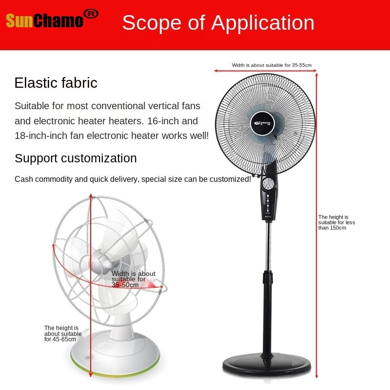 Elastinis, viskas įskaičiuota, grindų ventiliatoriaus dangtis Buitinis pakabinamas lyginimo mašinos apsauginis gaubtas nuo dulkių Elastinis audinys Elektrinis ventiliatoriaus dangtis Universalus