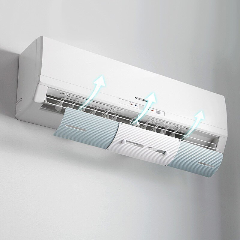 Deflektor klimatizácie, nastaviteľný kryt, čelné sklo, rovný ochranný kryt proti vetru