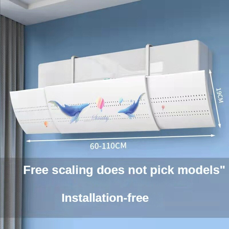 Klíma Szélterelő Otthoni Klíma Szélvédő Állítható Árnyékú Szélvezető Behúzható Falra szerelhető univerzális