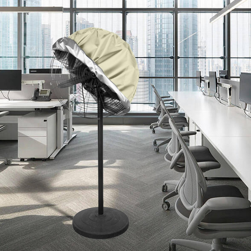 Vandeniui atsparus dangtelis 18-20 colių pramoniniam ant grindų stovinčiam ventiliatoriui, atspari reguliuojama virvelė, apsauganti nuo saulės, patvari medžiaga