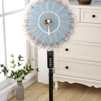 Creativity Floor-standing Electric Fans Dust Cover Round Shape Lace Cloth Art Protective  Home Decoration  Fan Guard