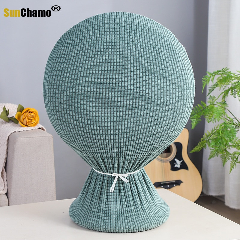 Okrúhly univerzálny stojací vertikálny stolný ventilátor pre domácnosť, čistý ochranný kryt proti prachu pre deti