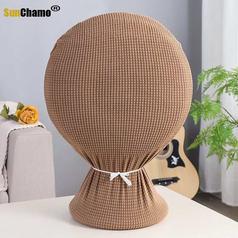 Okrúhly univerzálny stojací vertikálny stolný ventilátor pre domácnosť, čistý ochranný kryt proti prachu pre deti