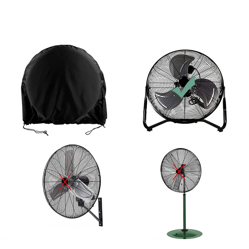 Kryt ventilátora, vodotesný a prachotesný, komplexný elektrický ventilátor, kryt proti prachu, kryt ventilátora pre domácnosť, ochranný kryt, ventilátor 24x7,5x24 palcov