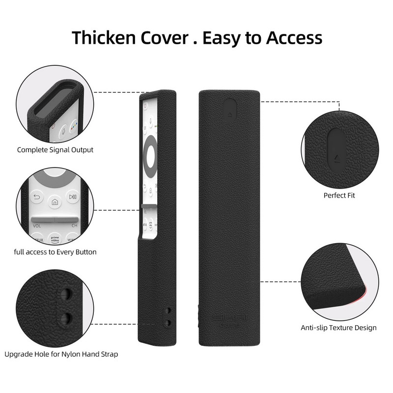 SIKAI mīkstie silikona korpusa vāciņi Samsung QLED televizora tālvadības pults BN59-01311G BN59-01311B TM1990C BN59-01311H BN59-01311F