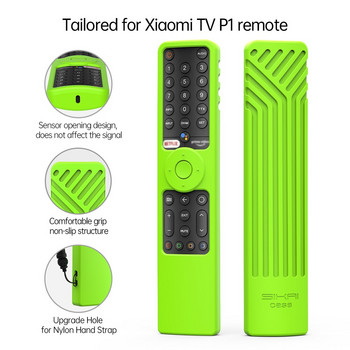 Θήκη τηλεχειριστηρίου σιλικόνης για Xiaomi P1 για Mi TV P1E 55 43 Q1E 55 P1 32 43 50 55 Φωνητικό κάλυμμα ελέγχου XMRM-19 TV Stick