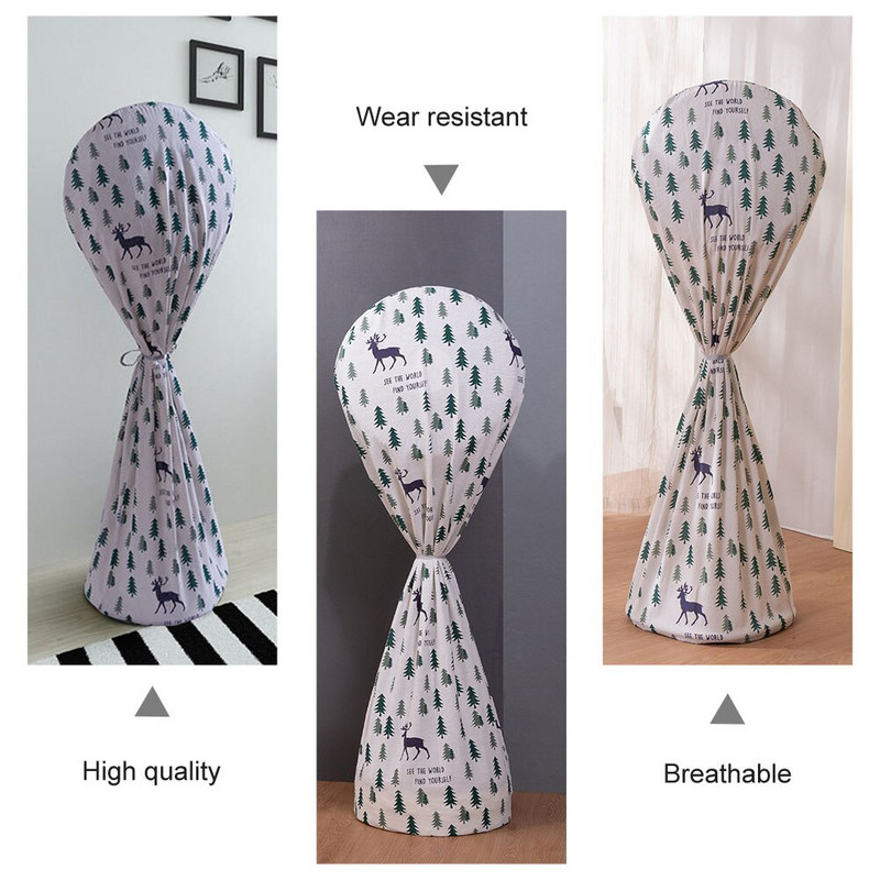 Ventilátor fedél Álló ventilátor fedél Ventilátor fedél Ventilátor burkolat Pamut és lenvászon ventilátor burkolat zöld