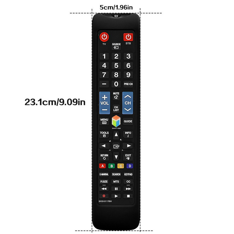 Silikónové ochranné puzdro pre diaľkový ovládač Samsung Smart TV BN59-01178W AA59-00652A AA59-00594A RM-D1078 Nárazuvzdorný kryt diaľkového ovládača