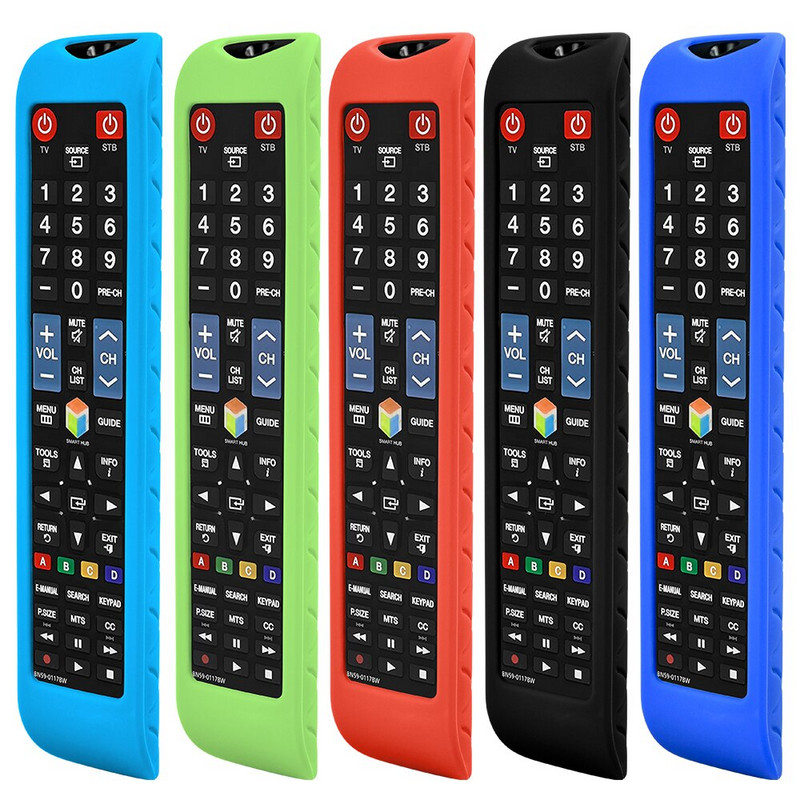 Silikónové ochranné puzdro pre diaľkový ovládač Samsung Smart TV BN59-01178W AA59-00652A AA59-00594A RM-D1078 Nárazuvzdorný kryt diaľkového ovládača