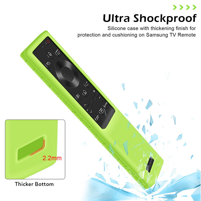 Silikónové puzdro Magic pre diaľkové ovládanie Samsung Smart TV TM1990C BN59-01311B 01312B 01311F Ochranný nárazuvzdorný kryt ovládača