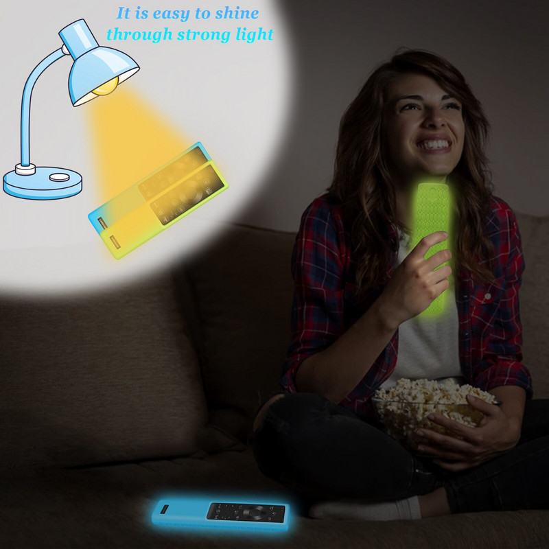 Silikónové puzdro Magic pre diaľkové ovládanie Samsung Smart TV TM1990C BN59-01311B 01312B 01311F Ochranný nárazuvzdorný kryt ovládača