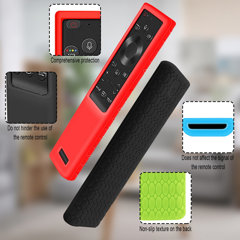 Silikónové puzdro Magic pre diaľkové ovládanie Samsung Smart TV TM1990C BN59-01311B 01312B 01311F Ochranný nárazuvzdorný kryt ovládača