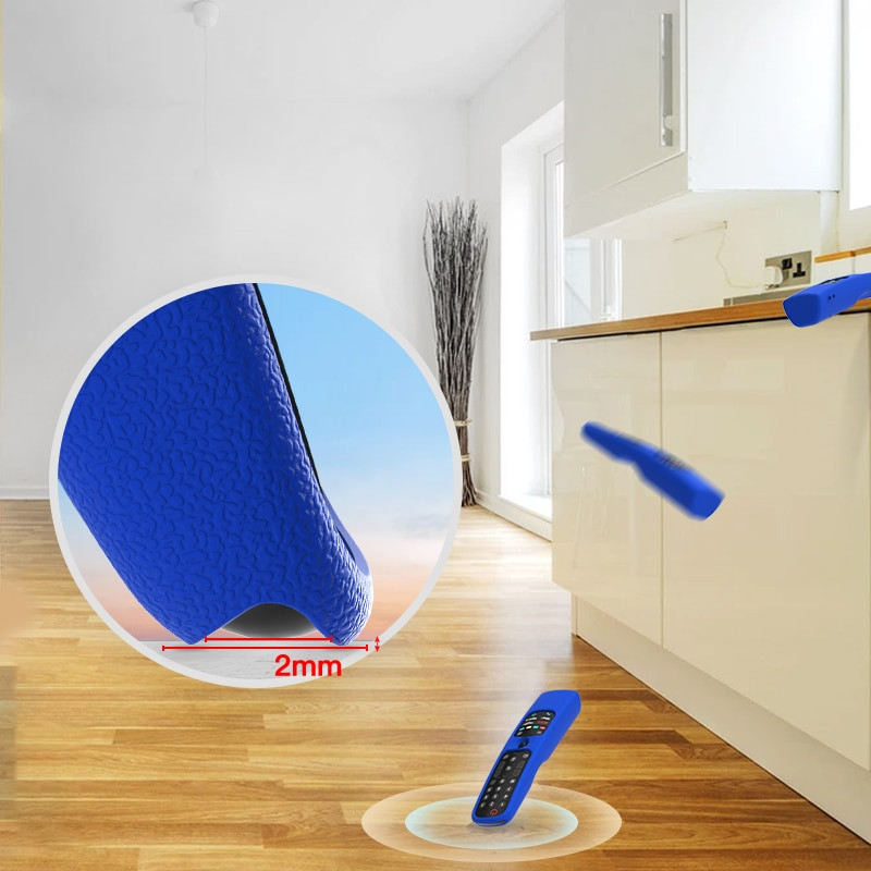 SIKAI szilikon tokburkolat LG AN-MR21GA Magic Remote-hoz, ütésálló védőburkolat az LG Smart TV 2021 távirányítóhoz