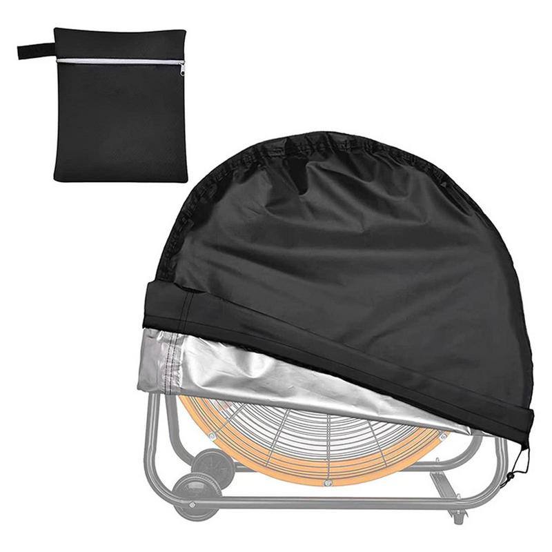 Priemyselný kryt ventilátora, vodotesný, prachotesný pre 20" vysokorýchlostný bubnový podlahový ventilátor, ochranný kryt z odolného materiálu, čierny