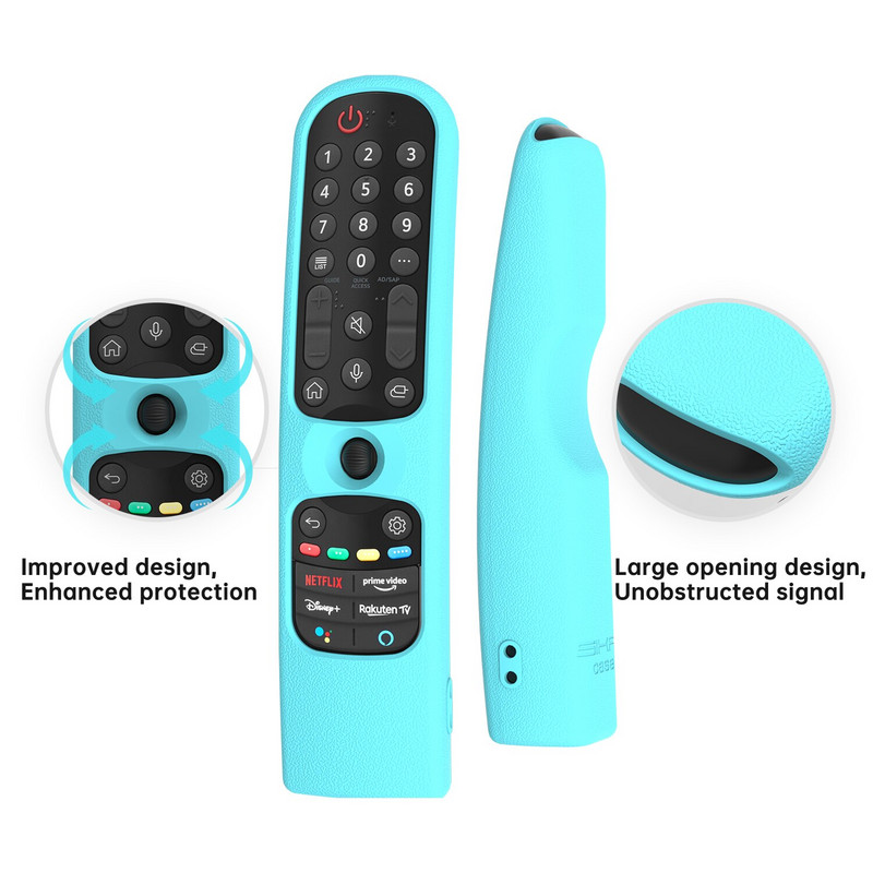 SIKAI szilikon védő távirányító burkolatok LG Smart TV-hez AN-MR21 LG OLED TV-hez Magic Remote AN MR21GA távirányító tok