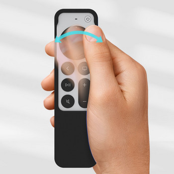 SIKAI Προστατευτικά καλύμματα τηλεχειριστηρίου σιλικόνης για Apple TV 4K 2021 για Apple TV Siri Remote 2ης γενιάς για θήκη Airtag