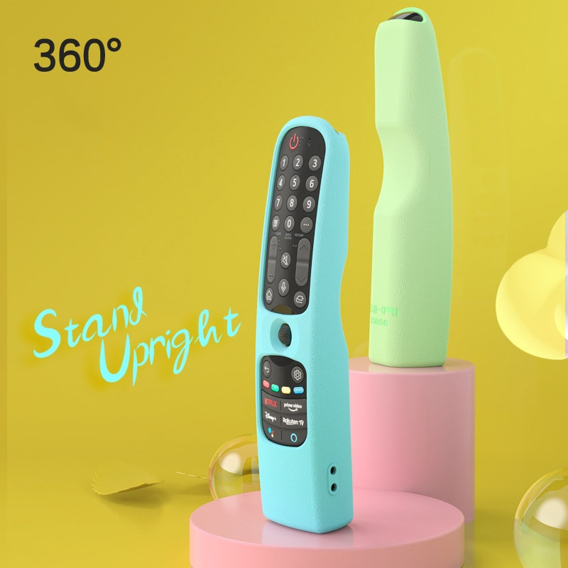 Πολύχρωμο κάλυμμα θήκης σιλικόνης για LG MR21GA MR21N MR21GC Κάλυμμα τηλεχειριστηρίου για LG OLED TV Magic Remote MR21GA