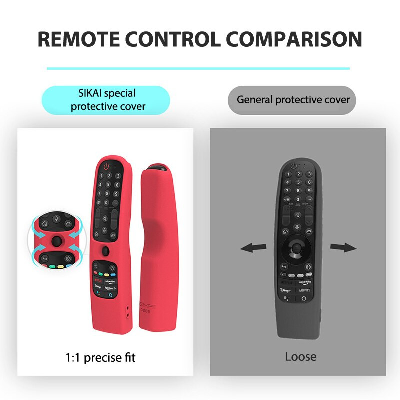 Husă colorată din silicon pentru telecomandă LG MR21GA MR21N MR21GC SIKAI pentru telecomandă LG OLED TV Magic Remote MR21 GA vertical