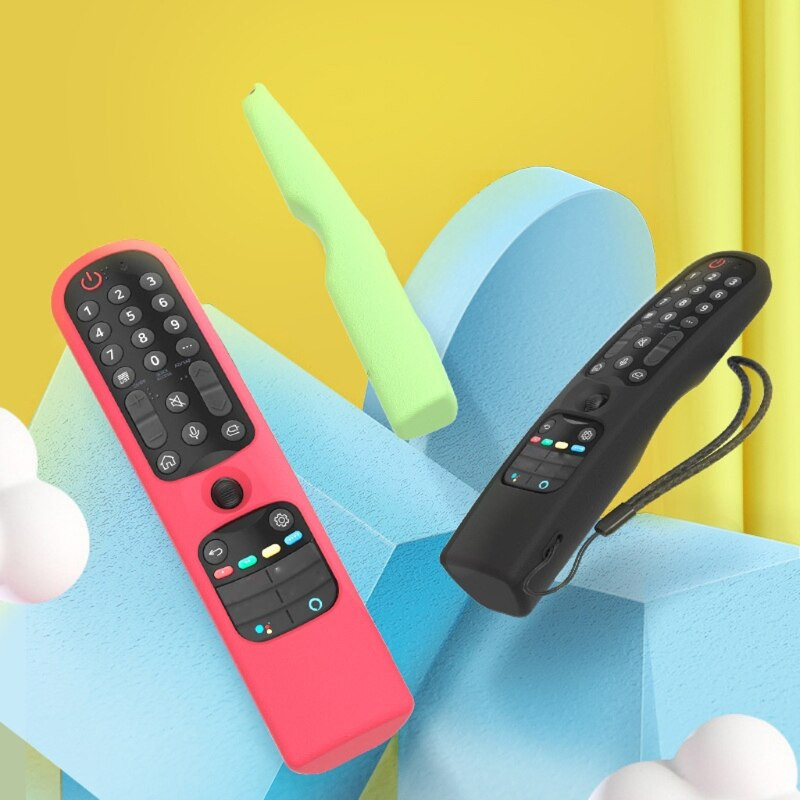 Πολύχρωμο περίβλημα τηλεχειριστηρίου θήκης σιλικόνης για αντιολισθητική μαλακή θήκη τηλεχειριστηρίου LG MR21GC MR21N MR21GA