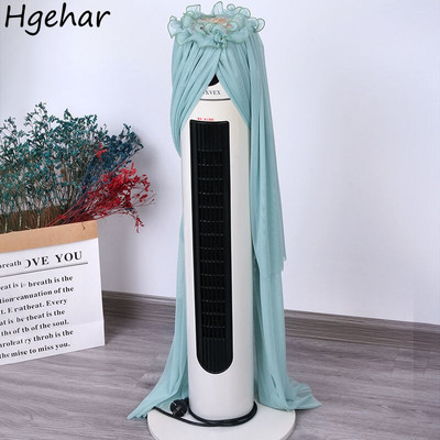 Electric Fan Covers Household Pastoral Floral Lace Cover All-inclusive Dirt Resistant Tower Fan Storage Protective Case Safety