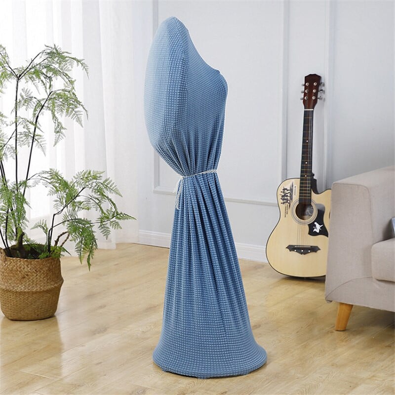 Okrúhly kryt na podlahový ventilátor s plným pokrytím, prachotesný ochranný kryt elektrického ventilátora, elastické kryty na podlahový ventilátor pre domácnosť