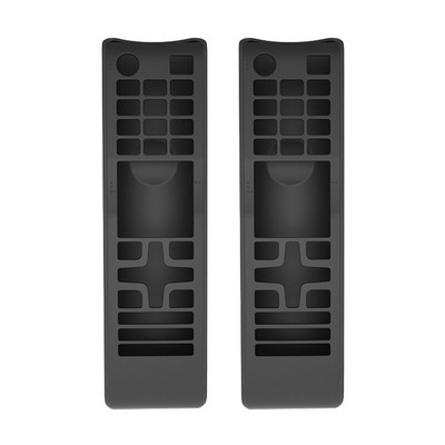 2X silikoonkorpuse kaugjuhtimispuldi kaitsekate, mis sobib Samsungi telerile BN59 AA59 seeria kaugjuhtimispult must