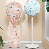 1 ekologický kryt ventilátora, prachotesný, odolný proti opotrebovaniu, vodotesný, jednoduchá inštalácia, kreslený vzor, elektrický stojan na ventilátor, kryt pre domácich pracovníkov