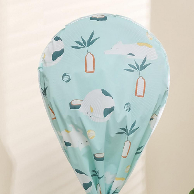 1 ekologický kryt ventilátora, prachotesný, odolný proti opotrebovaniu, vodotesný, jednoduchá inštalácia, kreslený vzor, elektrický stojan na ventilátor, kryt pre domácich pracovníkov