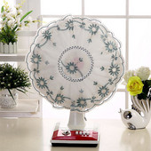 Capac de praf pentru ventilator electric Tip de podea Articole din pânză de uz casnic Capac pentru ventilator electric Pachet complet Protecție pentru ventilator de tavan din dantelă circulară